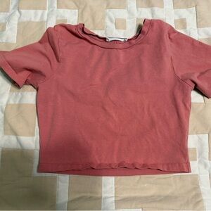 Zenana Outfitters Dusty Rose Short Sleeve Tee